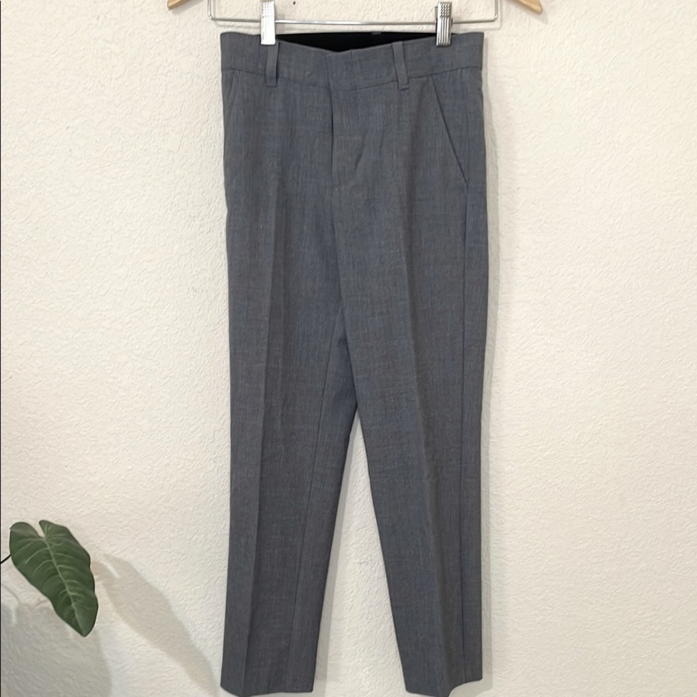 Van Heusen gray dress suit pants slacks chinos flat front Boys Size 10